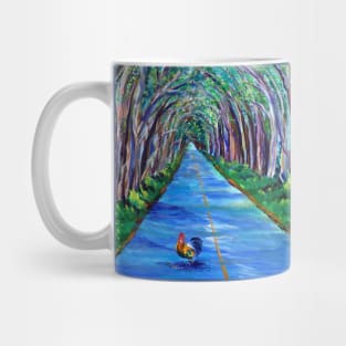 Kauai Tree Tunnel with Rooster Mug